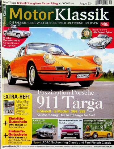 Deckblatt Motor Klassik (08/2014)